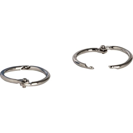 Davenport 1 in. Standard Book Rings - Nickel Plated - 100 Piece DA1620902